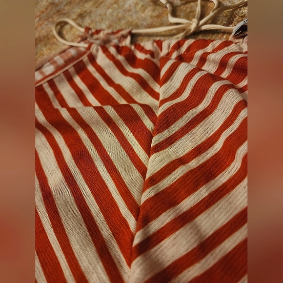 Zara Trafaluc Collection Striped Midi Asymmetrical String Halter Dress - Picture 4 of 10